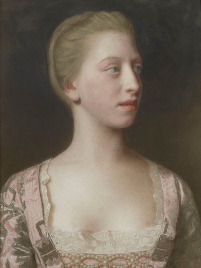Portrait of Princess Augusta of Great Britain by Jean Étienne Liotard